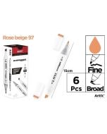 Marker Chromax z 2 końcówk. rose beige 97 (6szt)