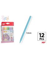 Kredki woskowe pastelowe 12 kolorów