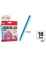 Kredki woskowe 18 kolorów