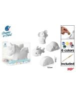 Skarbonka ceramiczna do malowania MIX