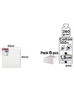 Podobrazie 30x40x1,5cm 280G/m2 (6szt)