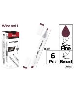 Marker Chromax z 2 końcówkami wine red 1 (6szt)