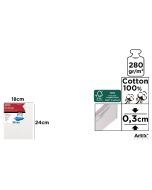 Tablica malarska 18x24x0,3cm 280G/m2