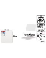 Tablica malarska 24x30x0,3cm 280G/m2 (6szt)