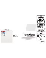 Tablica malarska 30x30x0,3cm 280G/m2 (6szt)