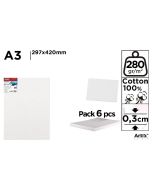 Tablica malarska A3 29,7x42x0,3cm (6szt)
