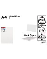 Tablica malarska A4 21x29,7x0,3cm (6szt)