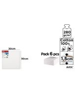 Tablica malarska 30x30x1.5 cm 280g/m2 (6szt)