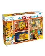Puzzle Maxifloor 4x48 Disney Król Lew
