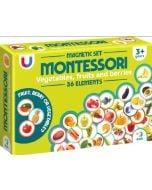 Zestaw magnetyczny Montessori Warzywa i owoce