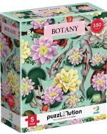 Puzzle Hard-S Botanika: Kwiaty lotosu i ryby