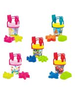 Duży zestaw do piasku z małym wiaderkiem mix