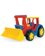 Gigant traktor ładowarka czerwono żółty