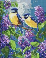Diamentowa mozaika - Wiosenny duet 40x50cm