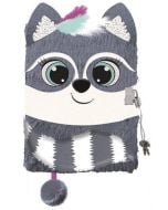 Pamiętnik A5/96K z kłódką 3D Racoon