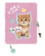 Pamiętnik A5/96K z kłódką Pastel kitty