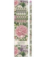 Ołówki ozdobne STPEN40 piwonie i róże 6 sztuk