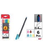 Cienkopis 0.4mm 6 kolorów