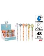 Długopis ścieralny 0,5mm królik koala lis (48szt)