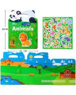 Książeczka z naklejkami zwierzęta