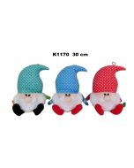 Krasnal w czapce w kropeczki 30cm MIX