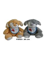 Pies szary/brązowy 26cm MIX