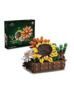 Klocki - słonecznik w koszu