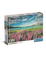 Puzzle 1500 Lupins At Lake Tekapo