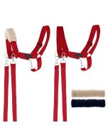 Kantar dla Hobby Horse wodze + futerka czerwony