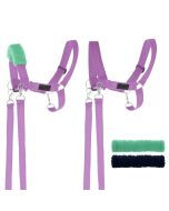 Kantar dla Hobby Horse wodze + futerka lawendowy