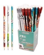 Ołówek trójkątny HB z gumką football (72szt)