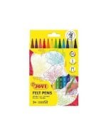 Mazaki cienkie 12 kolorów JOVI