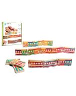 BS toys drewniany pociąg domino