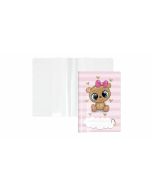 Okładka na książeczkę zdrowia dziecka plusz serca