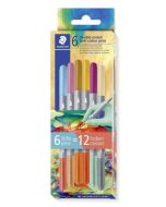 Flamastry dwustronne Multiverse 6szt 12 kolorów