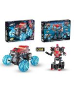 Klocki auto-robot ze światłem MIX