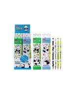 Ołówek z gumką Panda 4szt mix
