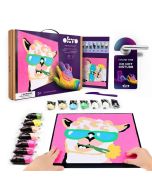 Kolorowanka z masy plastycznej po numerach Lama