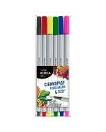 Cienkopisy 6 kolorów KIDEA