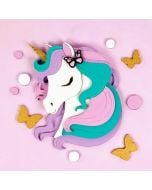 Zestaw kreatywny 3D jednorożec 2 18x18cm