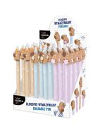 Długopis wymazyw z figurką Kapibara (24szt) KIDEA