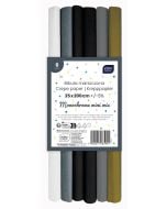 Bibuła marszczona Monochrome mini mix 6szt