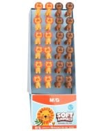 Długopis wymazywalny soft animals nieb (24szt) M&G