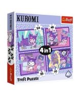 Puzzle 4w1 Dzień Kuromi Hello Kitty TREFL