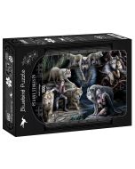 Puzzle 1500 Anne Stokes Collage - Wilki