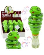 Bańki mydlane wąż rotacyjna 2w1 zielony
