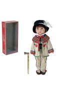 Lalka chłopiec w stroju góralskim ludowym 38cm