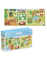 Puzzle labirynt Moja wiejska wycieczka