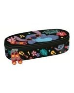 Piórnik saszetka z wewnętrzną klapką Stitch black