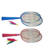 Badminton krótki z lotką z piórkiem MIX